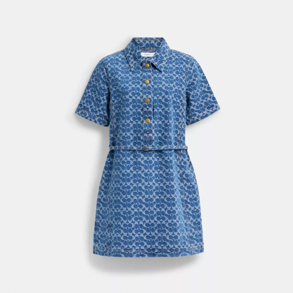 Vestido de denim exclusivo de algodón orgánico