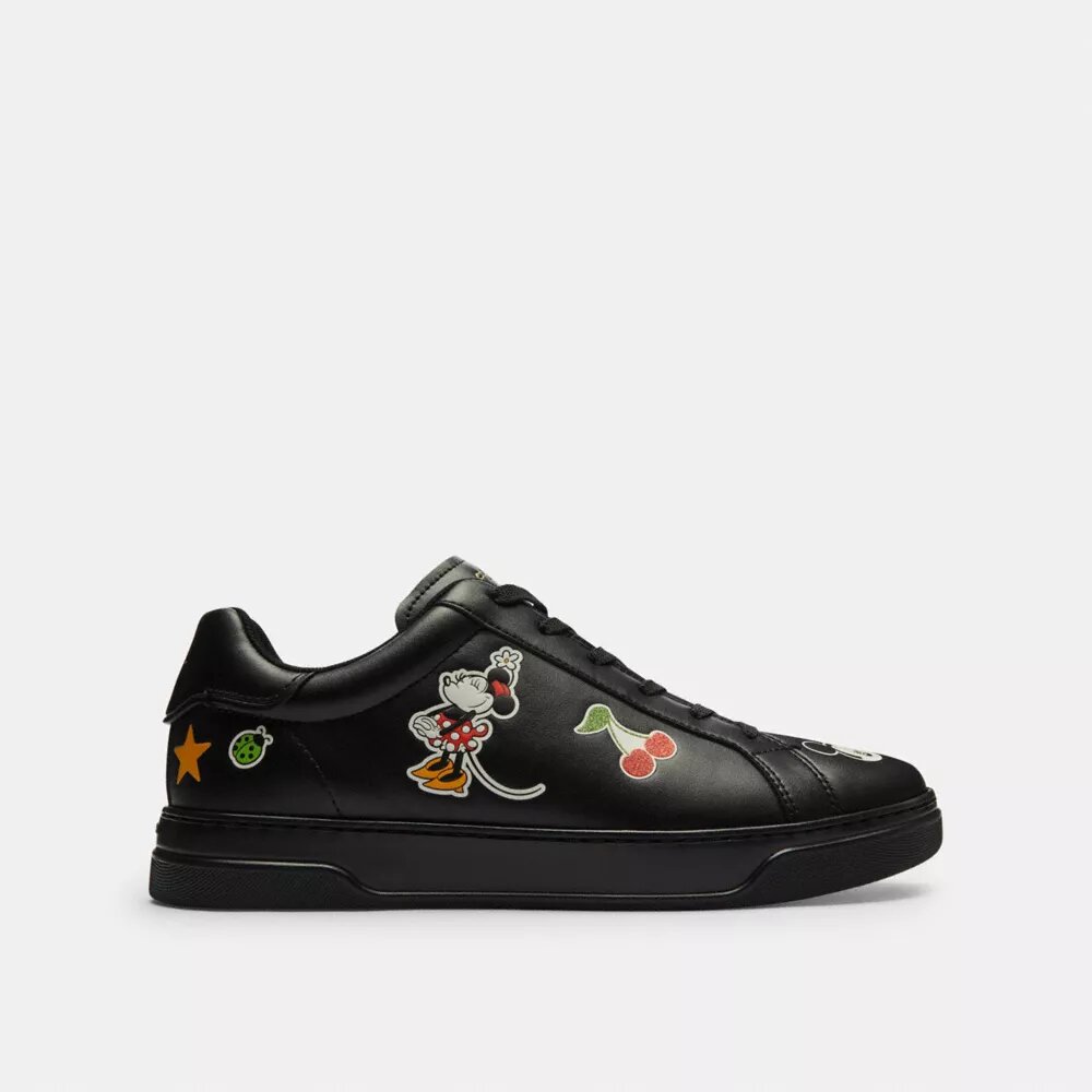 Zapatillas altas de Disney x Coach con estampado de pegatinas