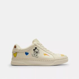 Zapatillas altas de Disney x Coach con estampado de pegatinas