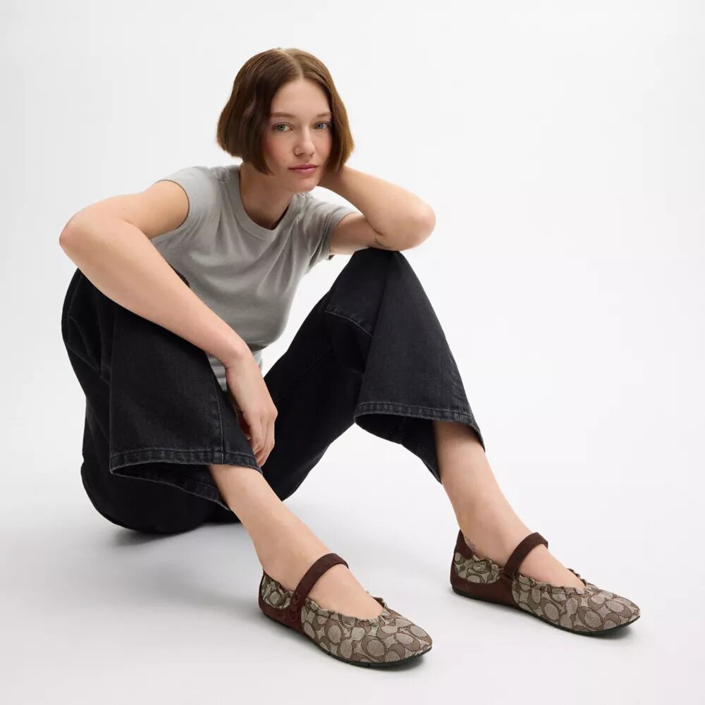 Zapatillas de Merceditas en jacquard exclusivo