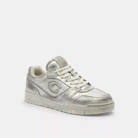 Zapatillas Soho en piel metalizada desgastada