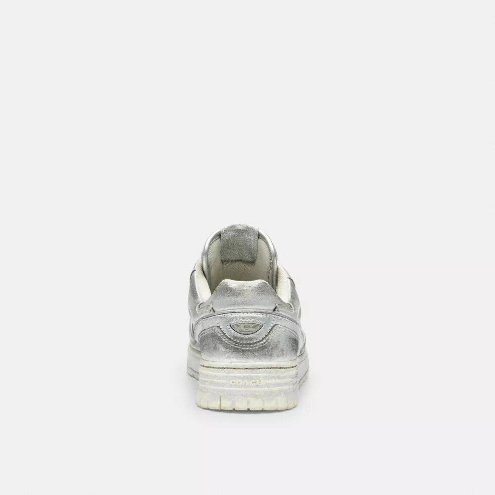 Zapatillas Soho en piel metalizada desgastada