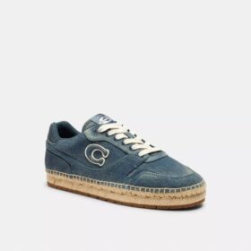 Zapatillas Soho tipo alpargata en denim desgastado