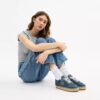 Zapatillas Soho tipo alpargata en denim desgastado