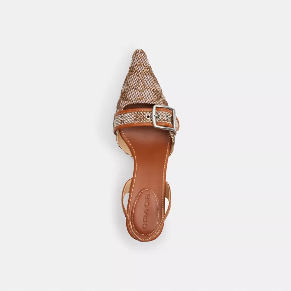 Zapatos destalonados Margot en jacquard cristalino exclusivo