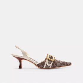 Zapatos destalonados Margot en jacquard exclusivo