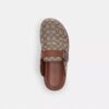 Zuecos con hebilla en jacquard exclusivo